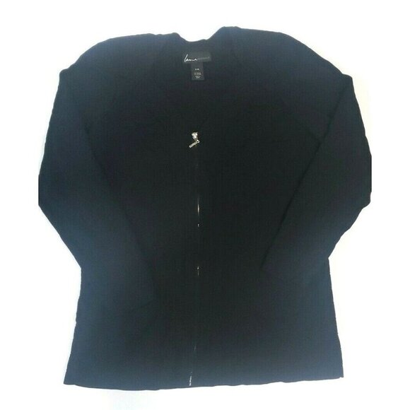 Lane Bryant Tops - Lane Bryant 18/20 Black Career Zip Front Cardigan